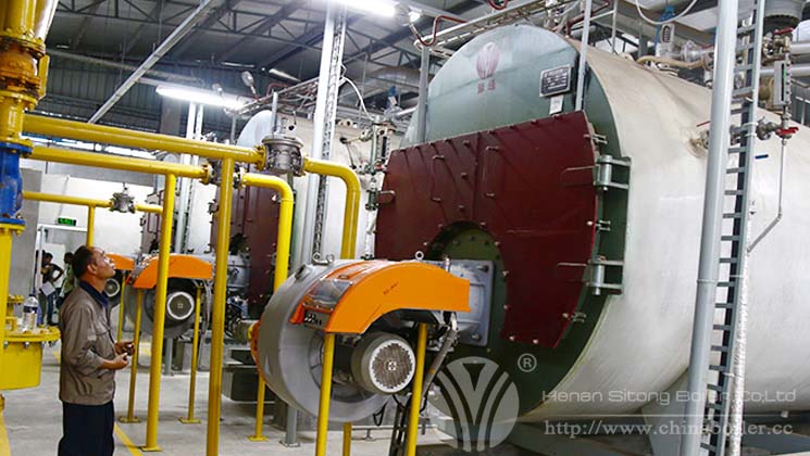 What is the Fuel Consumption of oil gas fired boiler?