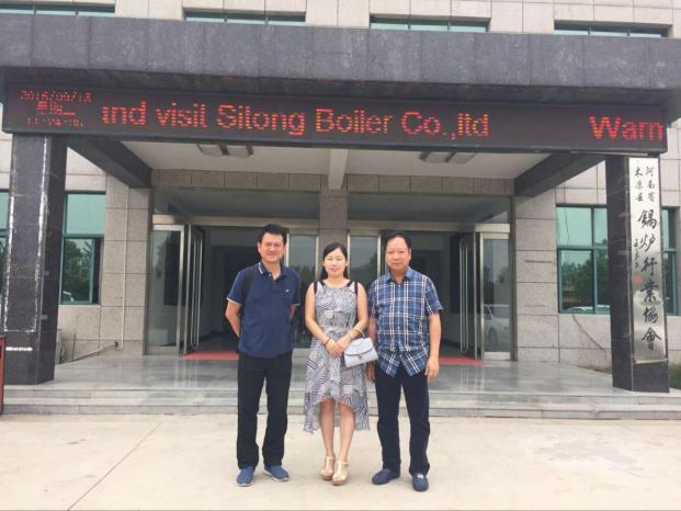  Thailand Customer Visit Sitong Boiler for Thermal Oil Heater