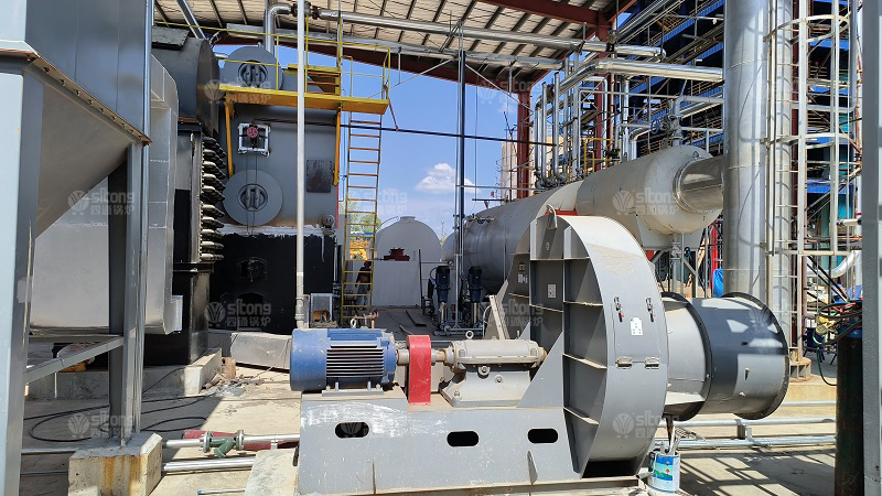 2 Sets of 10 ton Biomass Fired and Gas Fired Steam Boilers for Coconut Oil Production in the Philippi