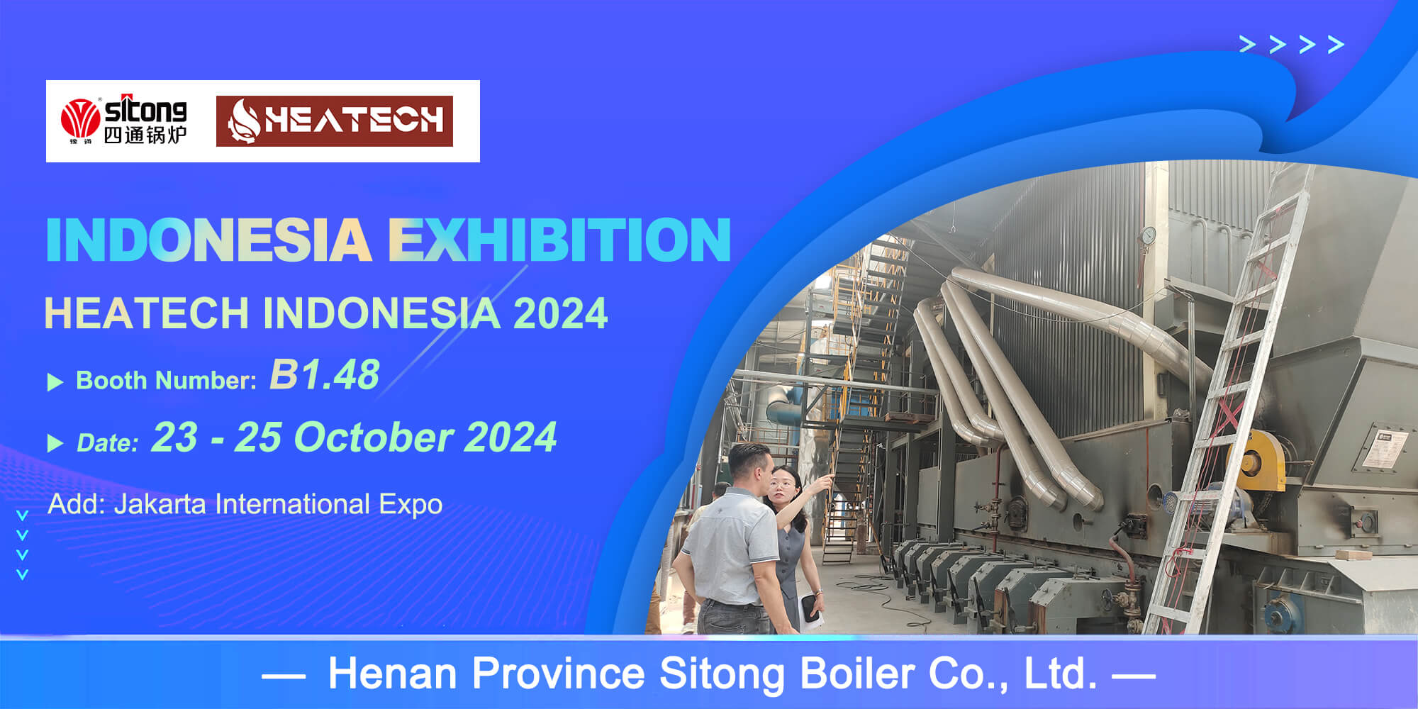 Biomass Boiler of Sitong Boiler Being the FAVORITE of Heating Industry at the HEATECH INDONESIA 2024!