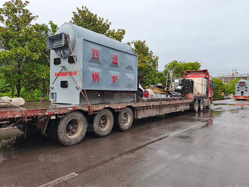 1 ton of Coal Fired Chain Grate Steam Boiler Used for a Chemical Enterprise in Pakistan