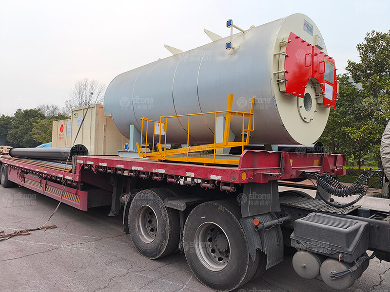 2 tons of Natural Gas Fired Steam Boiler for a Food Packaging Enterprise Shipped to Kazakhstan